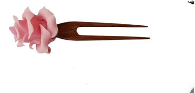 

Advance Hotline Handmade Artificial Jewelry Proceline Dough Rose Flower Juda Pin/Handmade Brown Wooden Juda Pin with Wooden/ Juda Pin Set For women girls hair accessories/for women /girls by unique indian craft Hair Pin(Multicolor)