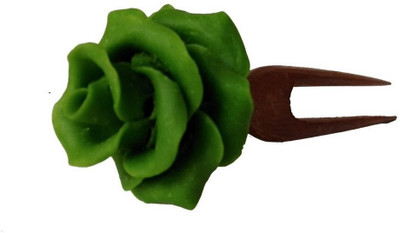 

Advance Hotline Handmade Artificial Jewelry Proceline Dough Rose Flower Juda Pin/Handmade Brown Wooden Juda Pin with Wooden/ Juda Pin Set For women girls hair accessories/for women /girls by unique indian craft Hair Pin(Multicolor)