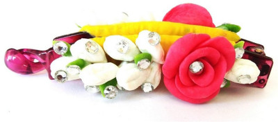 

Advance Hotline Handmade Artificial Jewellery Proceline Dough Work Banana Hair Clip /Proceline Dough / hair accesoseries /hair pins/wings /for women /girls by unique indian craft Banana Clip(Multicolor)