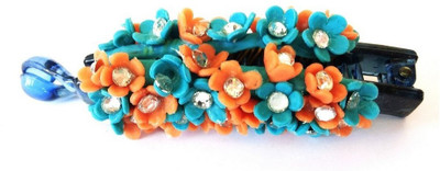 

Advance Hotline Handmade Artificial Jewellery Proceline Dough Work Banana Hair Clip /Proceline Dough / hair accesoseries /hair pins/wings /for women /girls by unique indian craft Banana Clip(Multicolor)