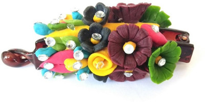 

Advance Hotline Handmade Artificial Jewellery Proceline Dough Work Banana Hair Clip /Proceline Dough / hair accesoseries /hair pins/wings /for women /girls by unique indian craft Banana Clip(Multicolor)