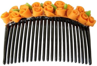 

Advance Hotline unique indian craft Hair Combpin/Multicolor Proceline Dough Hairpin comb / Girls Hair Accessories /Fashionable Indo Western Wedding Bridal Party Wear Hair Clip for kids /girls/women.Juda Accessories and Hair Decoration by unique indian cra