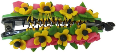 

Advance Hotline Unique indian craft banana hair clip /Proceline Dough / hair accesoseries /hair pins/wings /for women /girls by unique indian craft Banana Clip(Multicolor)