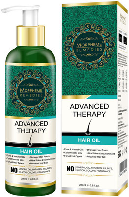 Morpheme Remedies Advanced Therapy Hair Oil (Anti Hair Fall, Hair Loss & Hair Repair) Hair Oil(200 ml) available at flipkart for Rs.599