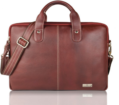 

LEADERACHI 15.6 inch Laptop Messenger Bag(Brown), Red