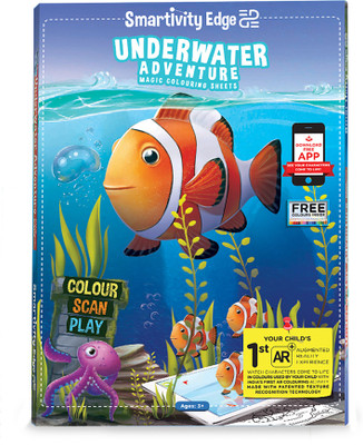 

Smartivity Underwater Adventure Augmented Reality Colouring-educational toy-Science book-Gift to 3 yrs & up-6 coloring sheets-coloring book(Multicolor)