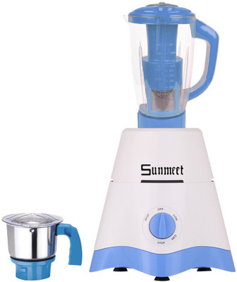 

Sunmeet MG17-TA-STR-257 600 W Juicer Mixer Grinder(White, Blue, 2 Jars), Blue;white