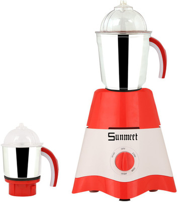 

Sunmeet MG17-TA-STR-7 600 W Mixer Grinder(Red, White, 2 Jars)