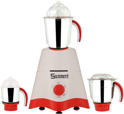 

Sunmeet MG17-TA-STR-117 600 W Mixer Grinder(White, 3 Jars)
