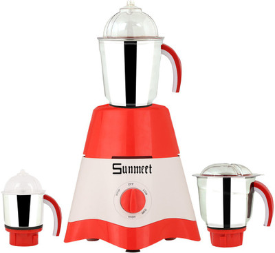 

Sunmeet MG17-TA-STR-37 600 W Mixer Grinder(Red, White, 3 Jars)