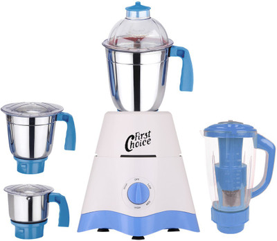 

Firstchoice MG17-TA-STR-308 600 W Juicer Mixer Grinder(White, Blue, 4 Jars), Blue;white