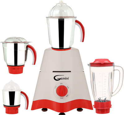 

Gemini MG17-TA-STR-160 600 W Juicer Mixer Grinder(White, 4 Jars)