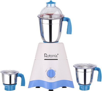 

Rotomix MG17-TA-STR-273 600 W Mixer Grinder(White, Blue, 3 Jars), Blue;white