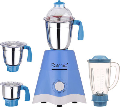 

Rotomix MG17-TA-STR-233 600 W Juicer Mixer Grinder(Blue, 4 Jars)