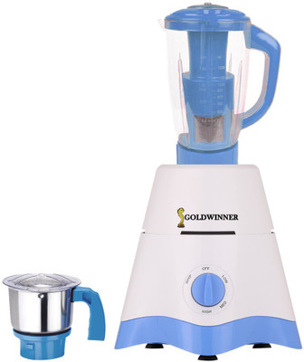 

Goldwinner MG17-TA-STR-256 600 W Juicer Mixer Grinder(White, Blue, 2 Jars), Blue;white