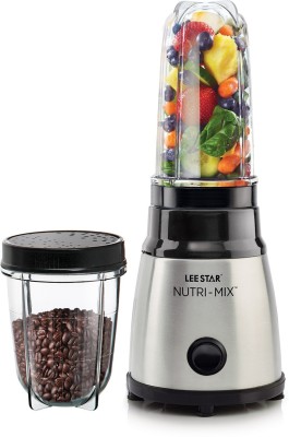 Lee-Star Stainless Steel Nutri-Mix LE-809 with Extra Unbreakable long jar 400 W Mixer Grinder (2 Jars, Black)
