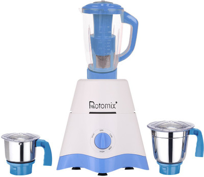 

Rotomix MG17-TA-STR-283 600 W Juicer Mixer Grinder(White, Blue, 3 Jars), Blue;white