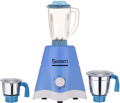

Sunmeet MG17-TA-STR-217 600 W Juicer Mixer Grinder(Blue, 3 Jars)