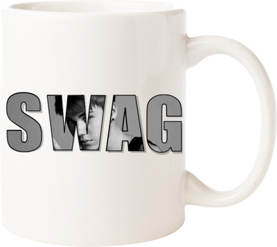 

Maison N Mode Justin Swag Coffee Ceramic Mug(330 ml), Multicolor