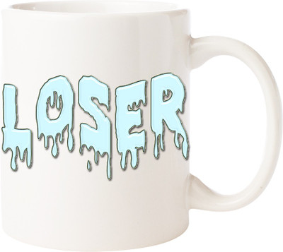 

Maison N Mode Loser Coffee Ceramic Mug(330 ml), Multicolor