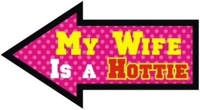 

Shop Online My Wife Is A Hottie Photo Booth Board(Party)