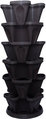 

Garden's Need Stack A Pot For Floor Plant Container Set(Pack of 6, Plastic)