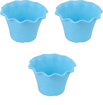 

Garden's Need Orchid Pot With Drip Tray Plant Container Set(Pack of 3, Plastic)