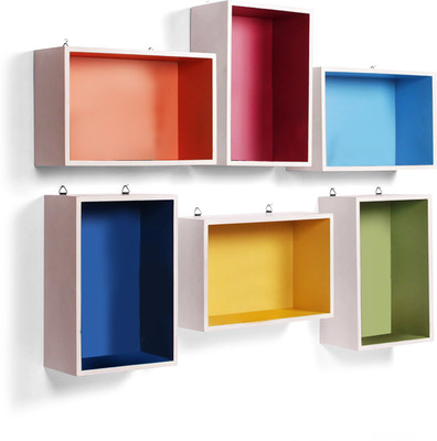 

MasterCraft Wall Shelves MDF Wall Shelf(Number of Shelves - 6, Multicolor)