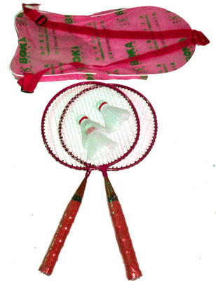 

Heega Boka Small red Red Strung Badminton Racquet(G4 - 3.25 Inches, 500 g)