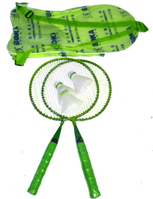 

Heega Boka Small green Green Strung Badminton Racquet(G4 - 3.25 Inches, 500 g)