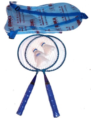 

Heega Boka Small blue Blue Strung Badminton Racquet(G4 - 3.25 Inches, 500 g)