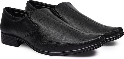 Arthur Men's Black PU Slip On For Men(Black