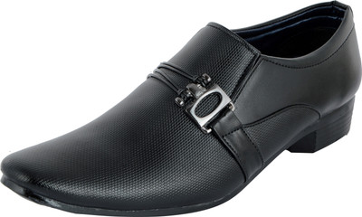 

MADOKS Black Formal Shoes Slip On For Men(Black