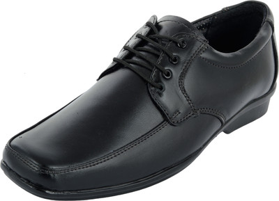 

Bxxy Bxxy Black Leather Oxford Lace-up Formal And Party Wear Shoes Lace Up For Men(Black