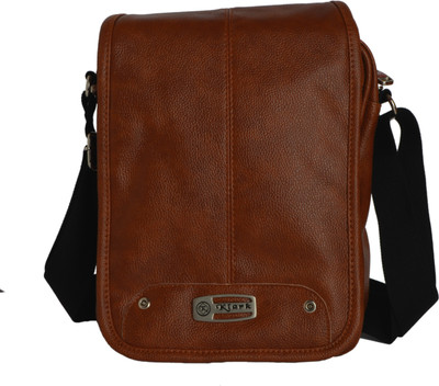 

KLARK Men Casual Tan Leatherette Sling Bag
