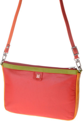 

dudu Women Casual Pink Genuine Leather Sling Bag