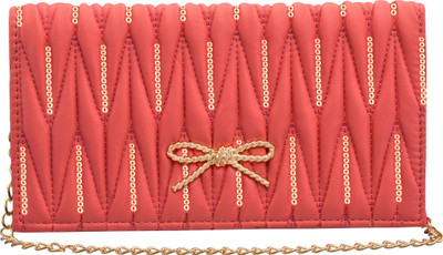 

tap fashion Women Evening/Party Pink PU Sling Bag