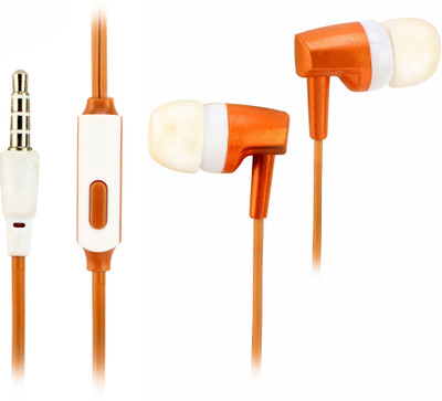 

wi retail VM-66 Smart Headphones(Wired), Orange