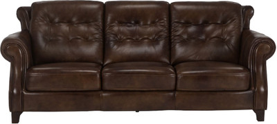 

Durian ROGER/3 Leather 3 Seater Sofa(Finish Color - Dark Walnut)