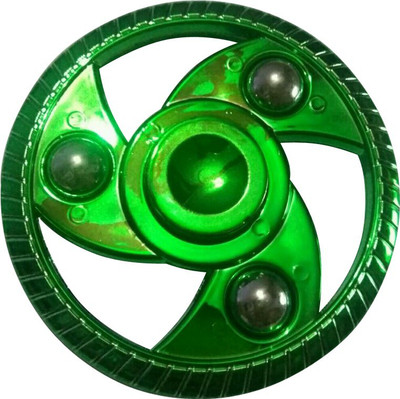 

DAADYA Rounded Hand Spinner with Ultra Shine Chakri(Green)