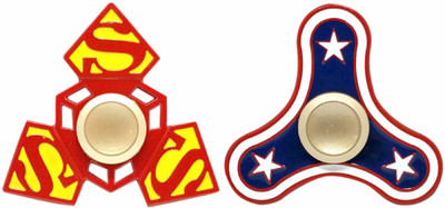 

Montez Super Man & CA Metal Fidget Spinner Toy(Multicolor)