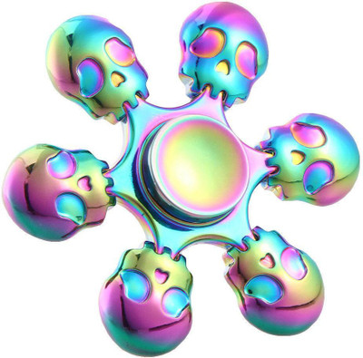

GOR Skull Shape Rainbow Alloy Fidget Spinner +4 Yrs(Multicolor)