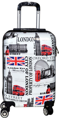 

Tramp & Badger City of London Printed Pattern Non-Breakable & Extra Light Expandable Check-in Luggage -  Inches(Multicolor