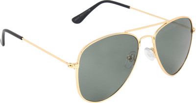 ABNER Aviator Sunglasses(For Men & Women, Green)