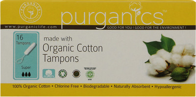 

Purganics Organic Cotton Super Tampons(Pack of 16)