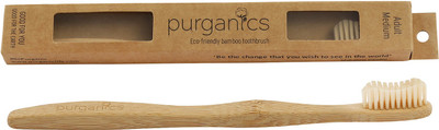 

Purganics Adult Bamboo Toothbrush Medium Natural Medium Toothbrush