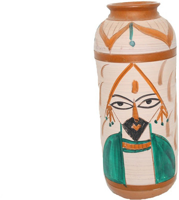 

Sarvsiddhi Terracotta Flower Pot Colored Terracotta Vase(9 inch, Multicolor)