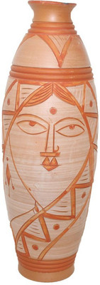 

Sarvsiddhi Terracotta Flower Pot Big Terracotta Vase(12 inch, Brown)