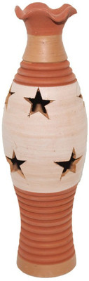 

Sarvsiddhi Terracotta Flower Pot Terracotta Vase(7.5 inch, Brown)
