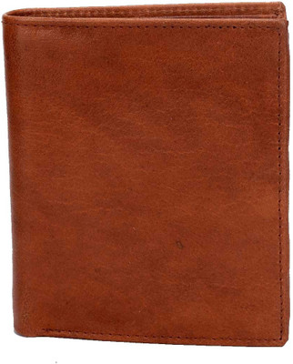 

Rebel Color Men Tan Genuine Leather Wallet(12 Card Slots)